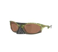 Oakley Hombre Sunglass OO9437 Plantaris - Color del Marco: Helecho transparente mate, Color de la Lente: Prizm Tungsten