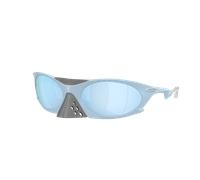 Oakley Hombre Sunglass OO9437 Plantaris - Color del Marco: Lavado a la Piedra Mate, Color de la Lente: Prizm Deep Water Polarized