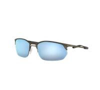 Oakley Hombre Sunglass Wire Tap 2.0 - Color del Marco: Satin Lead, Color de la Lente: Prizm Deep Water Polarized