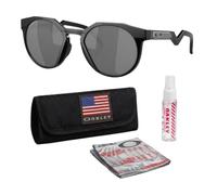 Oakley HSTN OO9242 - Gafas de sol redondas con kit oficial de gafas, Marco negro mate | Lente negra Prizm, Talla única