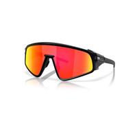 Oakley Latch Panel OO9404 - Gafas de sol para hombre y mujer + kit de correa de accesorios, bolsa de microfibra, Negro mate/rubí Prizm, 35