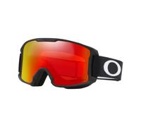 Oakley Line Miner - Gafas de nieve para jóvenes, color negro mate, pequeño, lente de iridio Prizm