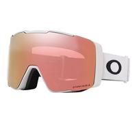 Oakley Line Miner Pro - Gafas de nieve, correa blanca mate con lente Prizm Snow Rose, tamaño mediano