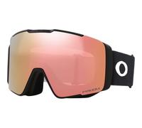 Oakley Line Miner Pro - Gafas de nieve, correa negra mate con lente Prizm Snow Rose, tamaño mediano