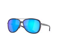 Oakley Mujer Oakley OO4129 SPLIT TIME 412907 Gafas de sol Metal Azul Azul Redonda Polarizado Prizm