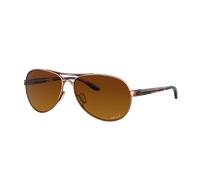 Oakley Mujer Sunglass Feedback - Color del Marco: Rose Gold, Color de la Lente: Polarized Marrón Degradado