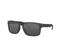 Oakley Oo9102 Holbrook - Gafas de sol cuadradas polarizadas para hombre, Si Multi Camo Negro/Gris Polarizado, 57 mm