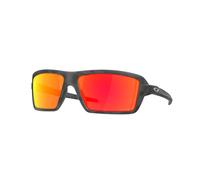 Oakley Hombre OO9129 CABLES 912904 Gafas de sol O_MATTER Negro Rojo Cuadrada Normal Prizm