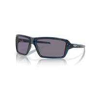 Oakley Oo9129 Cables Gafas de sol rectangulares para hombre, Poseidon transparente/gris Prizm, 63 mm