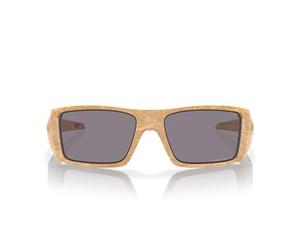 Oakley Oo9231 Heliostat - Gafas de sol rectangulares para hombre, Piedra mate bronceado desierto/gris Prizm Polarizado, 61 mm