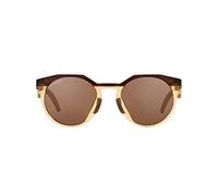 Oakley Oo9242a Hstn Low Bridge Fit - Gafas de sol redondas para hombre, Kylian Mbappe ámbar oscuro/curry claro/tungsteno Prizm, 52 mm