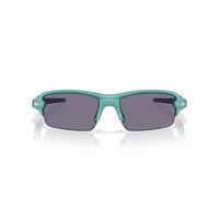 Oakley OO9271 Flak 2.0 Low Bridge Fit - Lentes de sol rectangulares polarizados para hombre, color gris pacífico mate/gris Prizm, 61 mm