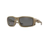 Oakley OO9329 - Paquete de lentes de sol OO 9329 932904 Si Ballistic Shocktube Terrain y pequeña correa roja kit de accesorios