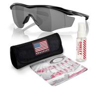 Oakley OO9343 M2 Frame XL - Polarizadas/no polarizadas - Gafas de sol irregulares con kit oficial de gafas, Mate negro, 45 mm