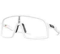 Oakley OO9406 - Paquete de gafas de sol OO 9406 SUTRO 940699 Sutro blanco mate, fotoc transparente y correa azul pequeña, kit de accesorios