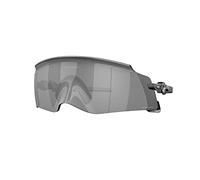 Oakley OO9455 - Paquete de lentes de sol OO 9455 KATO 945501 negro pulido y correa negra grande kit de accesorios