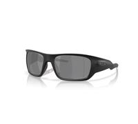 Oakley OO9486 - Gafas de sol rectangulares para hombre + kit de correa de accesorios, bolsa de microfibra, Negro mate/polarizado negro Prizm polarizado, 60 cm