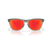 Oakley Oo9503a Frogskins Range XL Low Bridge Fit, Gafas Unisex Adulto, Gris Mate Ahumado/Tinta Gris/rubí Prizm, 58 mm