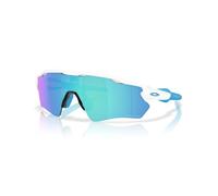 Oakley Oo9510 Radar Ev S Path - Gafas de sol rectangulares para hombre, Blanco pulido/Prizm Sapphire, 31 mm
