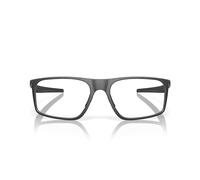 Oakley Ox8183 - Marcos rectangulares para gafas graduadas para hombre, acero ligero satinado/lente de demostración, 58 mm