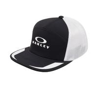 Oakley Podium Trucker Hat Gorro/Sombrero, Negro/Blanco, S-M para Hombre