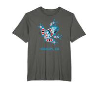 Oakley Red Blue Frog PNW Nativo Americano California Camiseta
