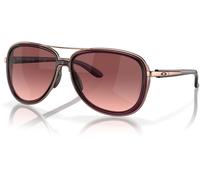 Oakley Mujer OO4129 SPLIT TIME 412902 Gafas de sol Metal Violeta Gris Redonda Normal Sombreado