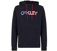 Oakley Sudadera con Capucha B1B 2.0 para Hombre, Negro/Bandera Americana, XL