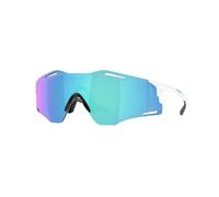 Oakley Unisex Oakley OO9512D CYBR ZERO 951202 Gafas de sol O_MATTER Blanco Azul Cuadrada Normal