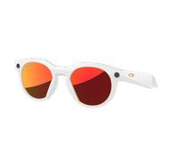Oakley Unisex OW8002 Oakley Meta HSTN - Color del Marco: Gris Cálido, Color de la Lente: Prizm Ruby