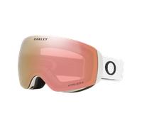 Oakley Unisex Sunglass OO7064 Flight Deck™ M Snow Goggles - Color del Marco: Blanco Mate, Color de la Lente: Prizm Rose Gold Iridium