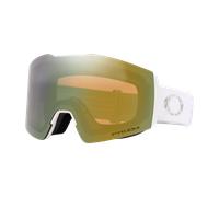 Oakley Unisex Sunglass OO7103 Fall Line M Snow Goggles - Color del Marco: White Leopard, Color de la Lente: Prizm Verde salvia dorado iridio