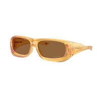 Oakley Unisex Sunglass OO9494 De Soto Polaris Collection - Color del Marco: Mostaza claro transparente mate, Color de la Lente: Prizm Bronze