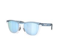 Oakley Unisex Sunglass OO9503 Frogskins™ Range XL - Color del Marco: Lavado a la piedra transparente, Color de la Lente: Prizm Deep Water Polarized