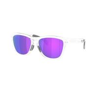 Oakley Unisex Sunglass OO9503 Frogskins™ Range XL - Color del Marco: Mate Transparente, Color de la Lente: Prizm Violet