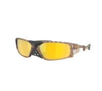 Oakley Unisex Sunglass OO9529 Plantaris SQ - Color del Marco: Sepia Mate, Color de la Lente: Prizm 24k Polarized