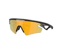 Oakley Unisex Sunglass Sphaera™ Slash Gridiron Collection - Color del Marco: Matte Black Splatter, Color de la Lente: Prizm 24k Polarized