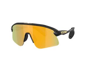 Oakley Unisex Sunglass Stunt Devil S Gridiron Collection - Color del Marco: Matte Black Splatter, Color de la Lente: Prizm 24k