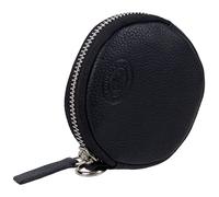 Oakridge Leather Crown Range - Monedero redondo, Black, Bolsa para monedas