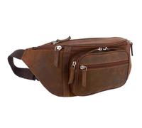 Oakridge Leather Riñonera grande de 5 bolsillos para hombre, color marrón cazador, Brown Hunter, Riñonera