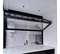 OAKVYNE Ventana De Servicio Plegable Vertical En Aluminio con Cerradura, Diseño Personalizable, Ideal para Food Trucks, Restaurantes Y Puestos De Venta(20x24in/50.8x60.9cm)