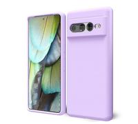 oakxco Funda Silicona para Google Pixel 7 Pro, Gel de Goma Suave y Delgada, TPU Liso Mate Color Puro Funda Minimalista, Elegante Ultra Slim Mate Protección Case, Púrpura Claro