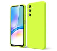 oakxco Funda Silicona para Samsung Galaxy A05S, Gel de Goma Suave y Delgada, TPU Liso Mate Color Puro Funda Minimalista, Elegante Ultra Slim Mate Protección Case, Amarillo Fluorescente
