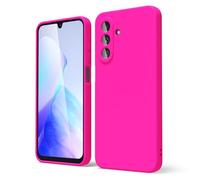 oakxco Funda Silicona para Samsung Galaxy A26 5G, Gel de Goma Suave y Delgada, TPU Liso Mate Color Puro Funda Minimalista, Elegante Ultra Slim Mate Protección Case, Rosa Fucsia