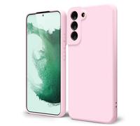 oakxco Funda Silicona para Samsung Galaxy S22 Plus, Gel de Goma Suave y Delgada, TPU Liso Mate Color Puro Funda Minimalista, Elegante Ultra Slim Mate Protección Case, Rosa