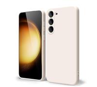 oakxco Funda Silicona para Samsung Galaxy S23 Plus, Gel de Goma Suave y Delgada, TPU Liso Mate Color Puro Funda Minimalista, Elegante Ultra Slim Mate Protección Case, Beige