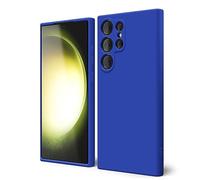 oakxco Funda Silicona para Samsung Galaxy S23 Ultra, Gel de Goma Suave y Delgada, TPU Liso Mate Color Puro Funda Minimalista, Elegante Ultra Slim Mate Protección Case, Azul Klein