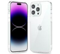 oakxco Funda Translúcida para iPhone 14 Pro MAX, Parachoques Híbrido de Plástico Duro y Goma de Silicona Blanda, Ultra-Fina Antigolpes Anti-Amarillo Carcasa Transparente Protectora, Claro