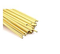 OAKYE Tubo de latón Fino H62, diámetro Exterior de 7mm, Interior, 6,6mm, 6,5mm, 6,4mm, 6mm, 5mm, 4mm, 3mm, Tubo de latón Hueco capilar de Micro Cobre, 1 ud. (Color : OD7 ID6.4, Size : 245mm)