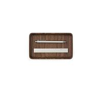 Oakywood Bandeja Decorativa de Madera - Hecha a Mano - Bandeja Rectangular de Madera - Organizador Minimalista para Oficina, Tocador - Decoración del Hogar - Madera de Nogal - 20x12 cm (7.9"x4.7")